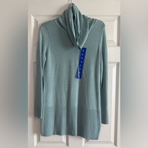 NWT Women's Teal Sweater Top Size LG By Adrienne Vittadini Tunic 
Size:Large